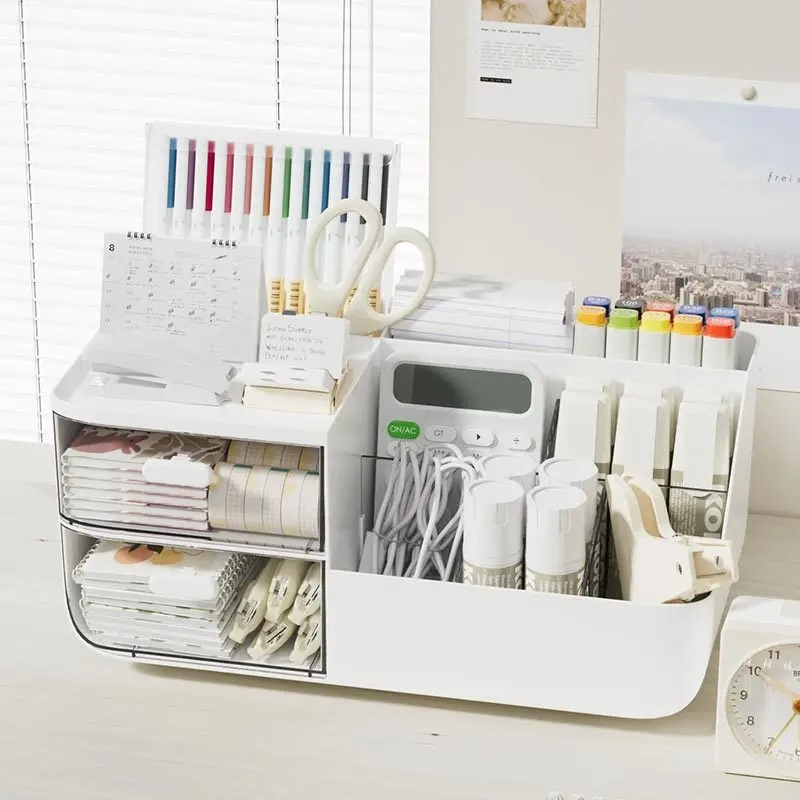 Desk Setup Organizer - Organisateur de bureau multifonctionnel de grande