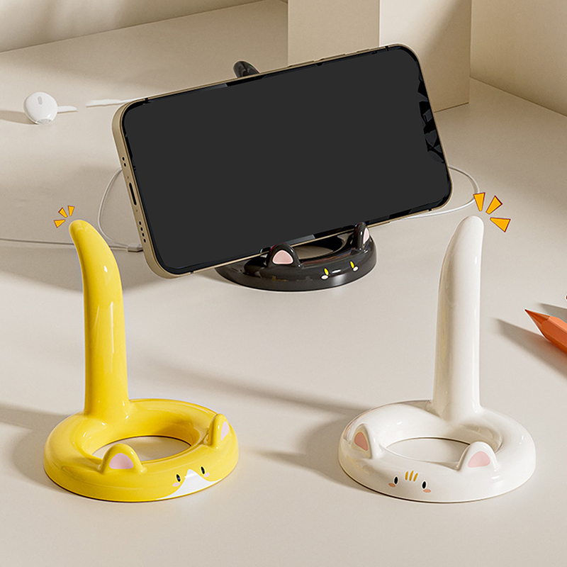 Desk Setup Decor - Support de téléphone portable chat de