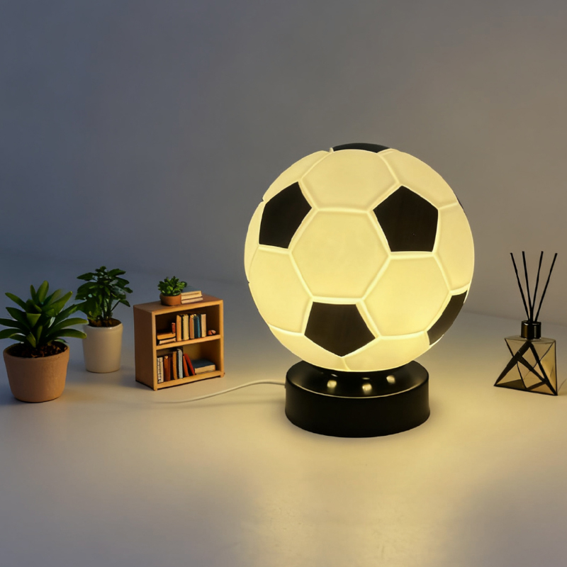 Desk Setup Decor - Lampe de table LED de football,