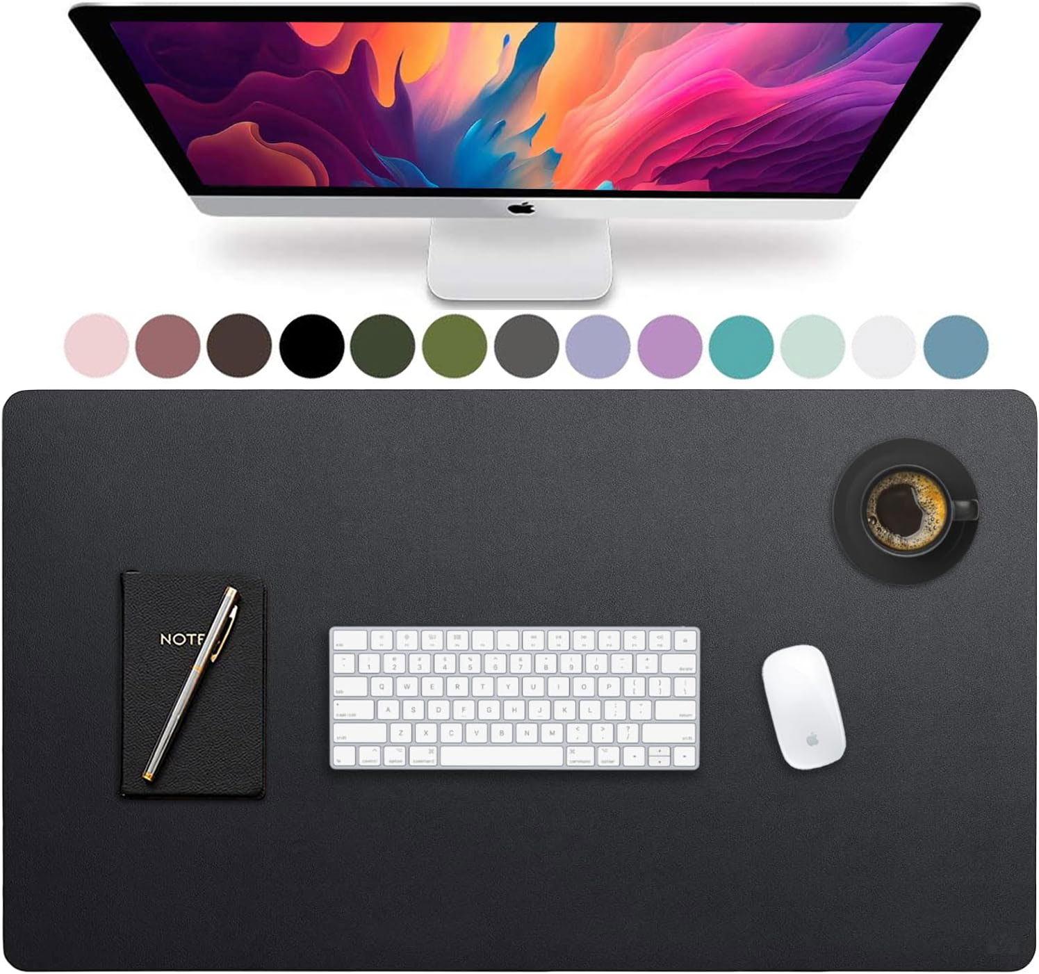 Desk Pad Leather Large - Grand tapis de bureau en cuir,