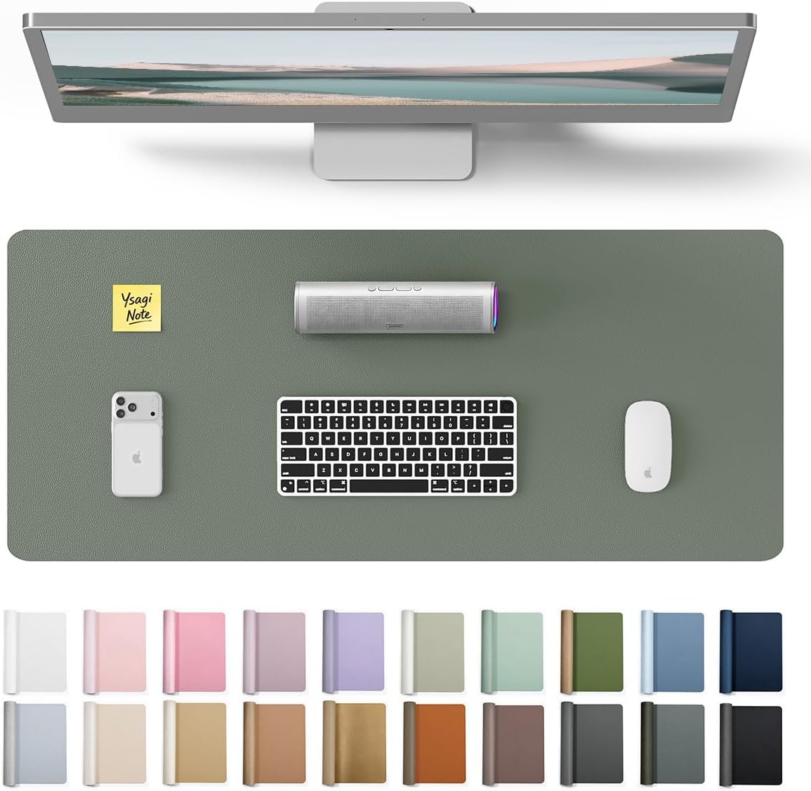 Desk Pad Leather Large - Protecteur de bureau en cuir, grand