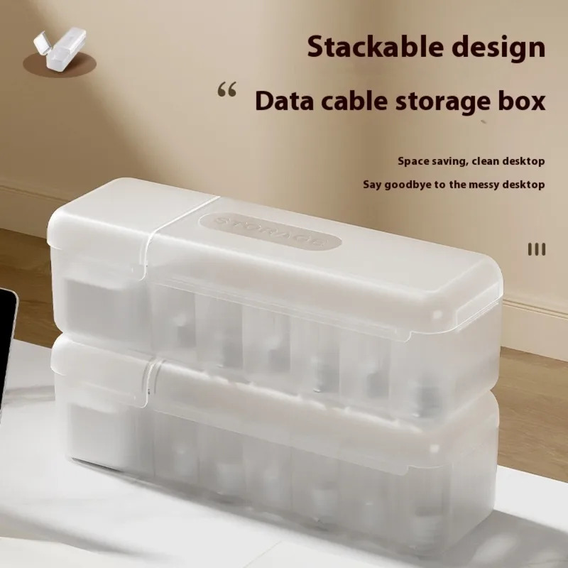 Desk Setup Organizer - Nouvelle boîte de rangement pour câbles,