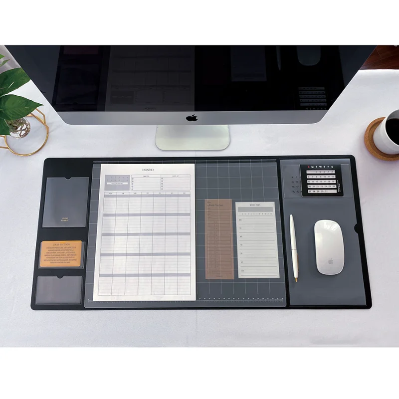 Desk Pad Leather Large - Tapis de souris portable grand format,