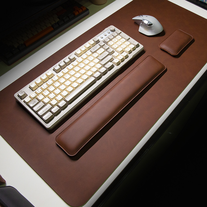 Desk Pad Leather Large - Tapis de bureau imperméable en PU,