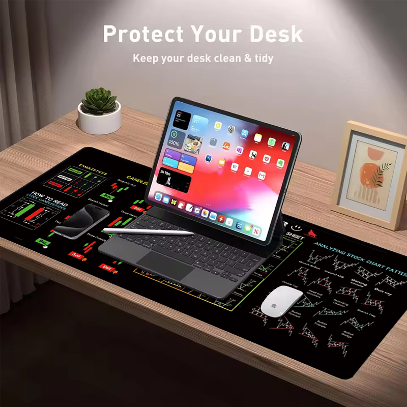 EXCO Stock Market Trader Tapis - Desk Pad Leather Large avis et prix