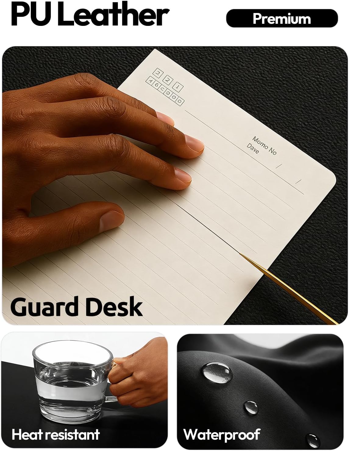 Grand tapis de bureau en cuir  - Desk Pad Leather Large avis et prix