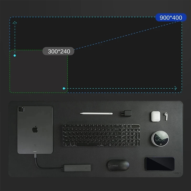 MIIIW grand tapis de souris en - Desk Pad Leather Large avis et prix