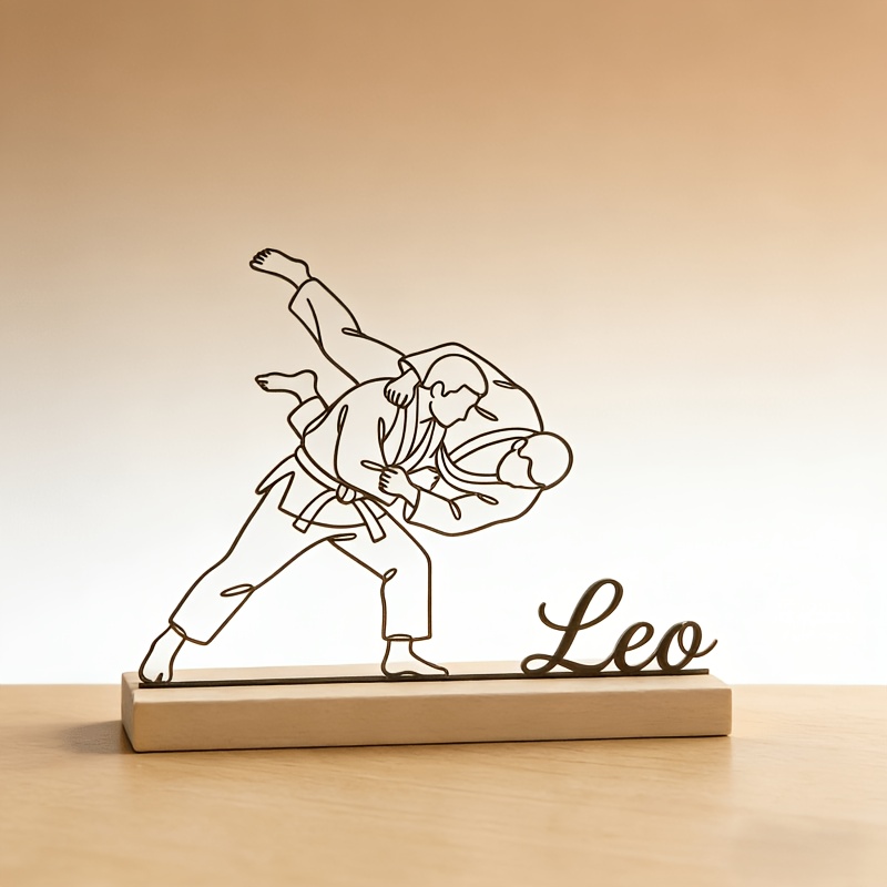 Statue d'arts martiaux de judo - Desk Setup Decor avis et prix