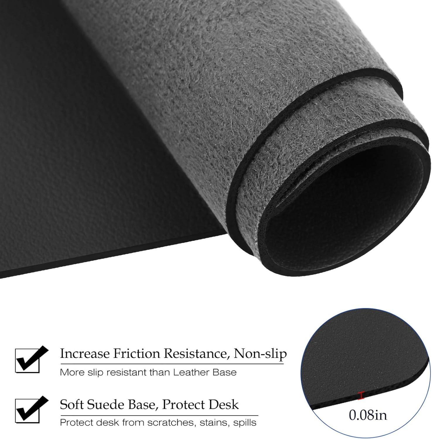 Grand tapis de bureau en cuir, - Desk Pad Leather Large avis et prix