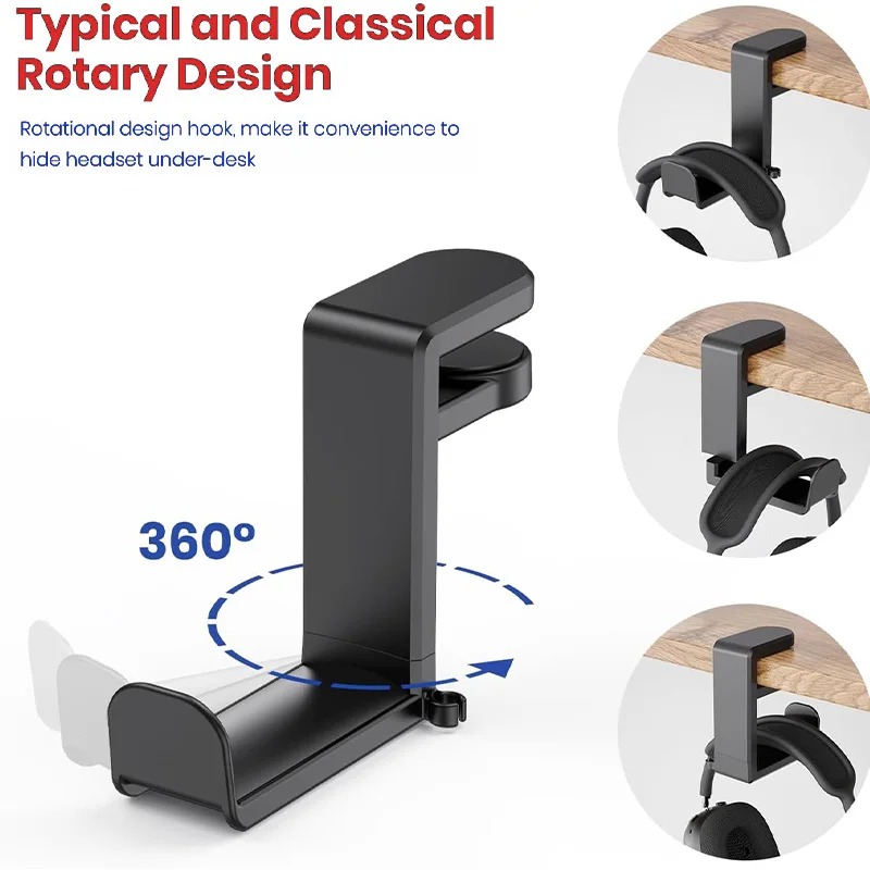 Support de casque rotatif à 36 - Desk Setup Organizer avis et prix
