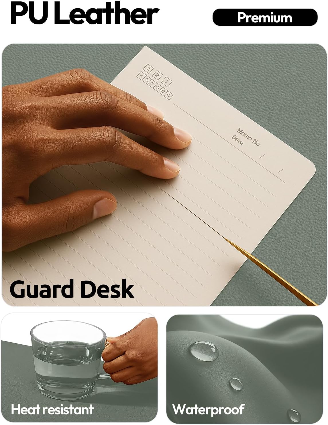 Protecteur de bureau en cuir,  - Desk Pad Leather Large avis et prix