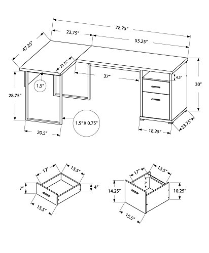 Bureau d'ordinateur I 7257, bu - Desk Setup L Shaped avis et prix