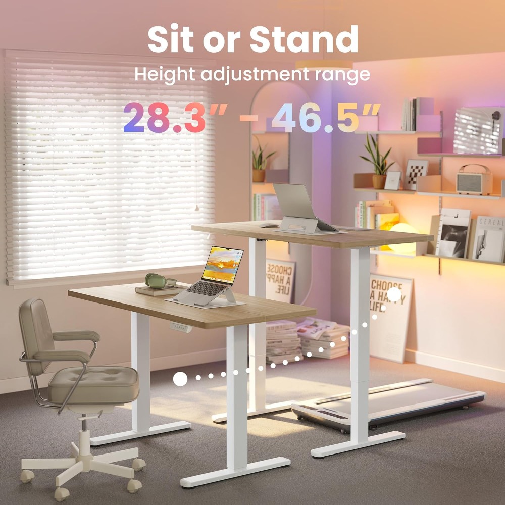 Petit bureau électrique réglab - Desk Setup L Shaped avis et prix