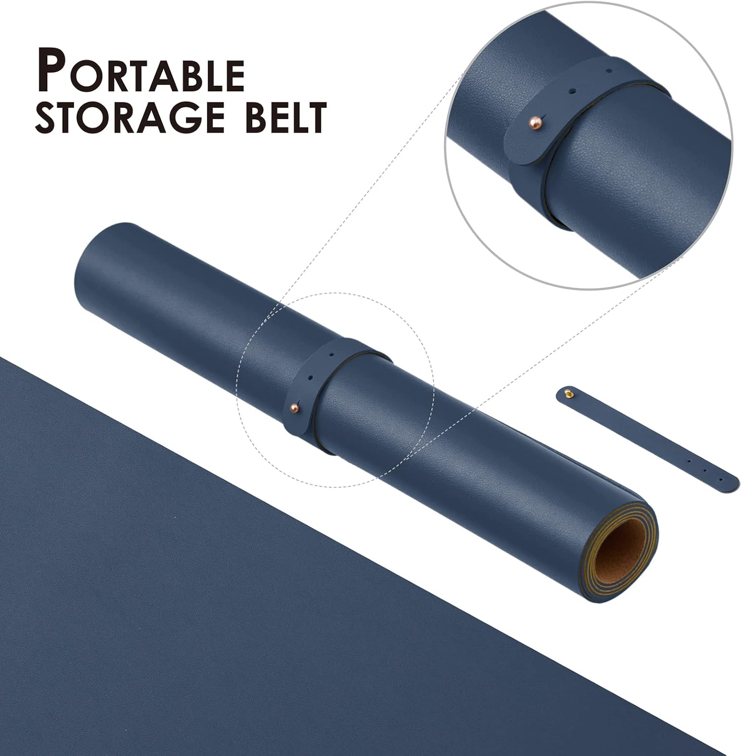 Tapis de bureau en liège doubl - Desk Pad Leather Large avis et prix