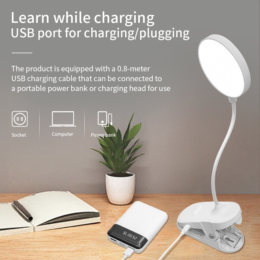 Lampe de bureau à clip LED 360 - Led Desk Light Usb avis et prix