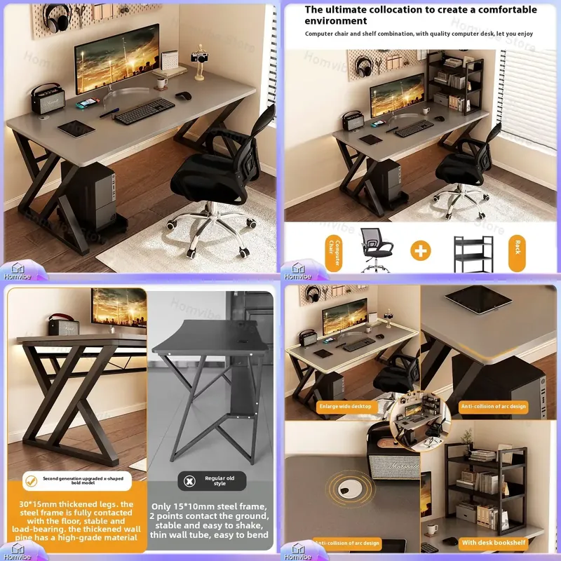 Bureau d'ordinateur moderne en - Desk Setup L Shaped avis et prix