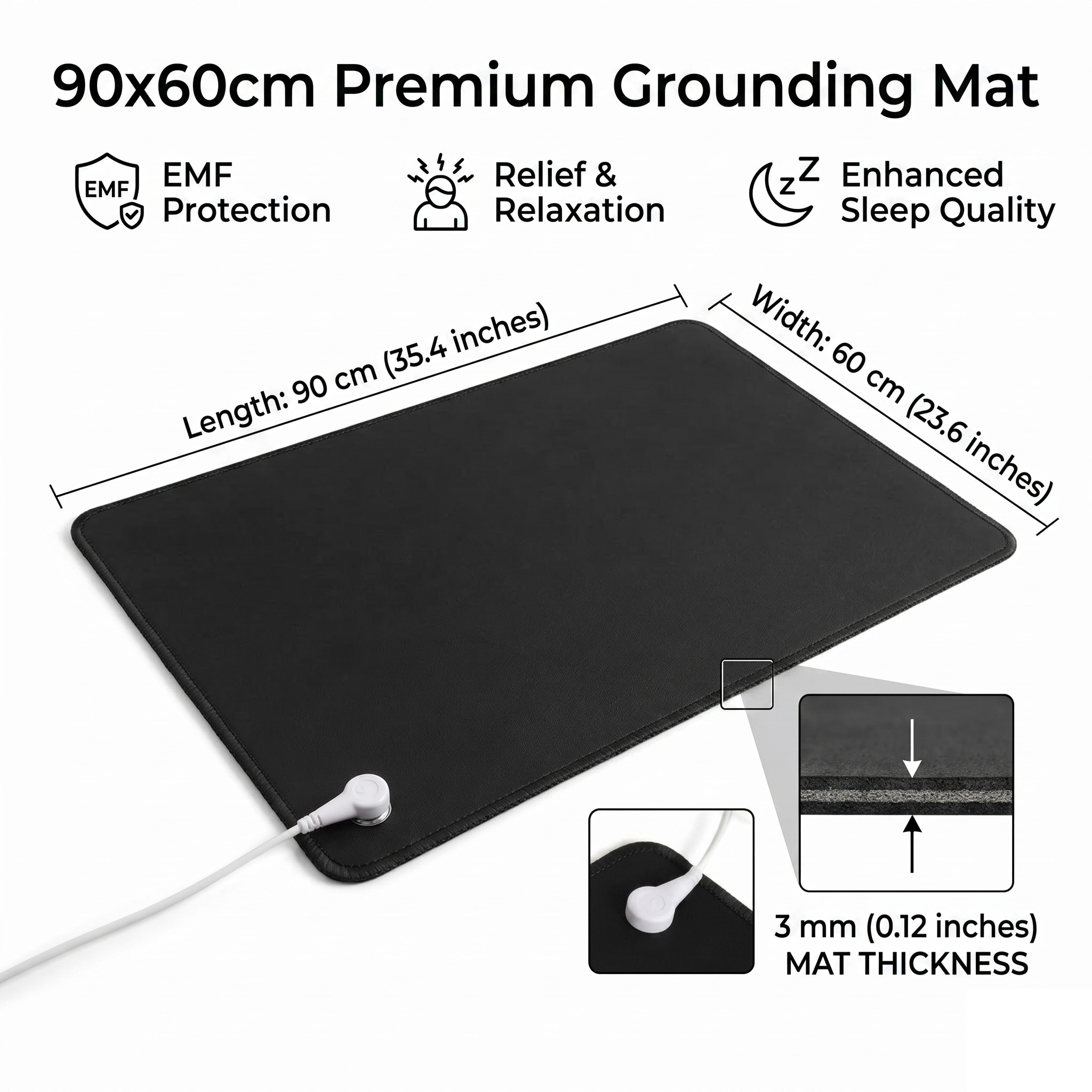Tapis de mise à la terre en cu - Desk Pad Leather Large avis et prix