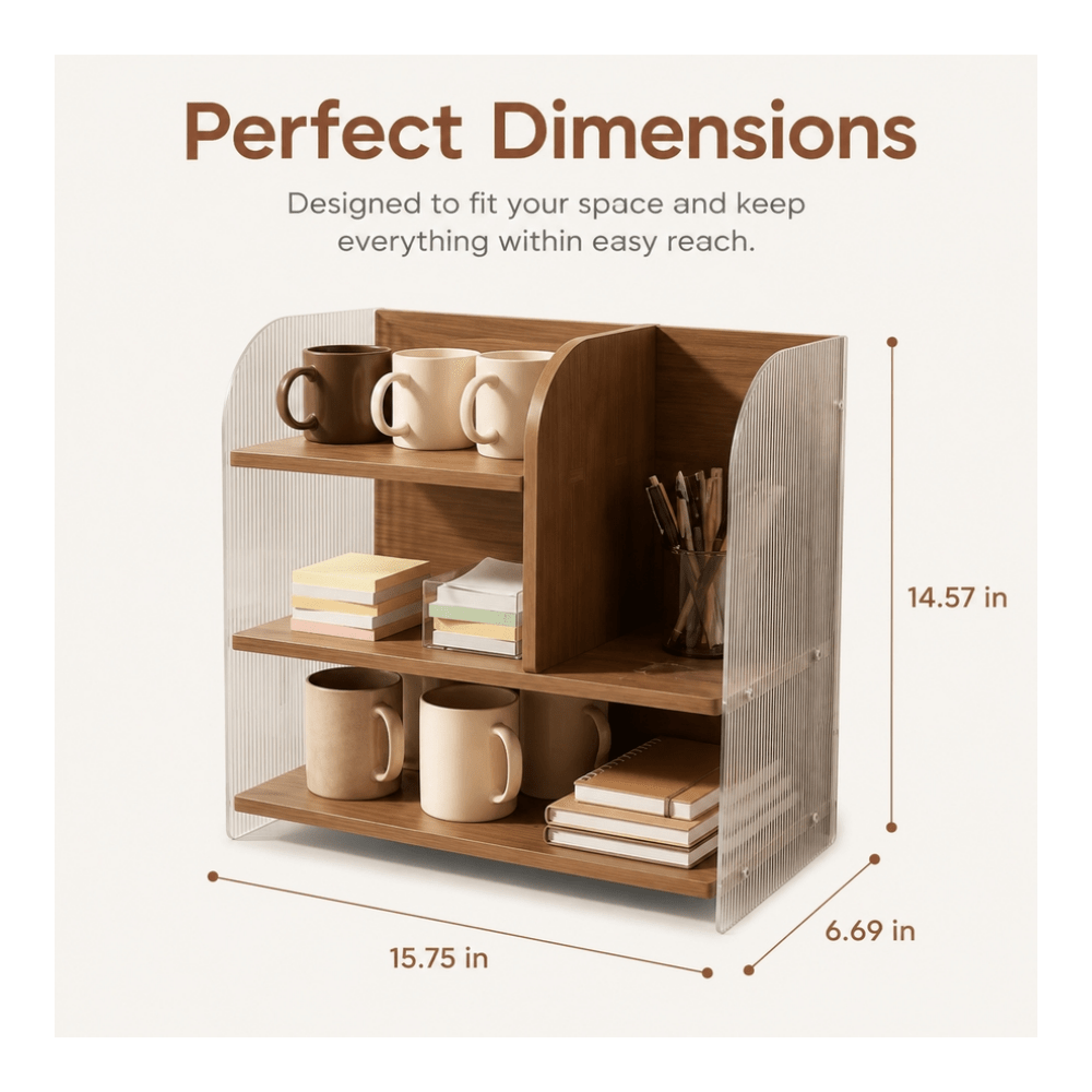 Boîte de rangement compacte et - Desk Setup Organizer avis et prix