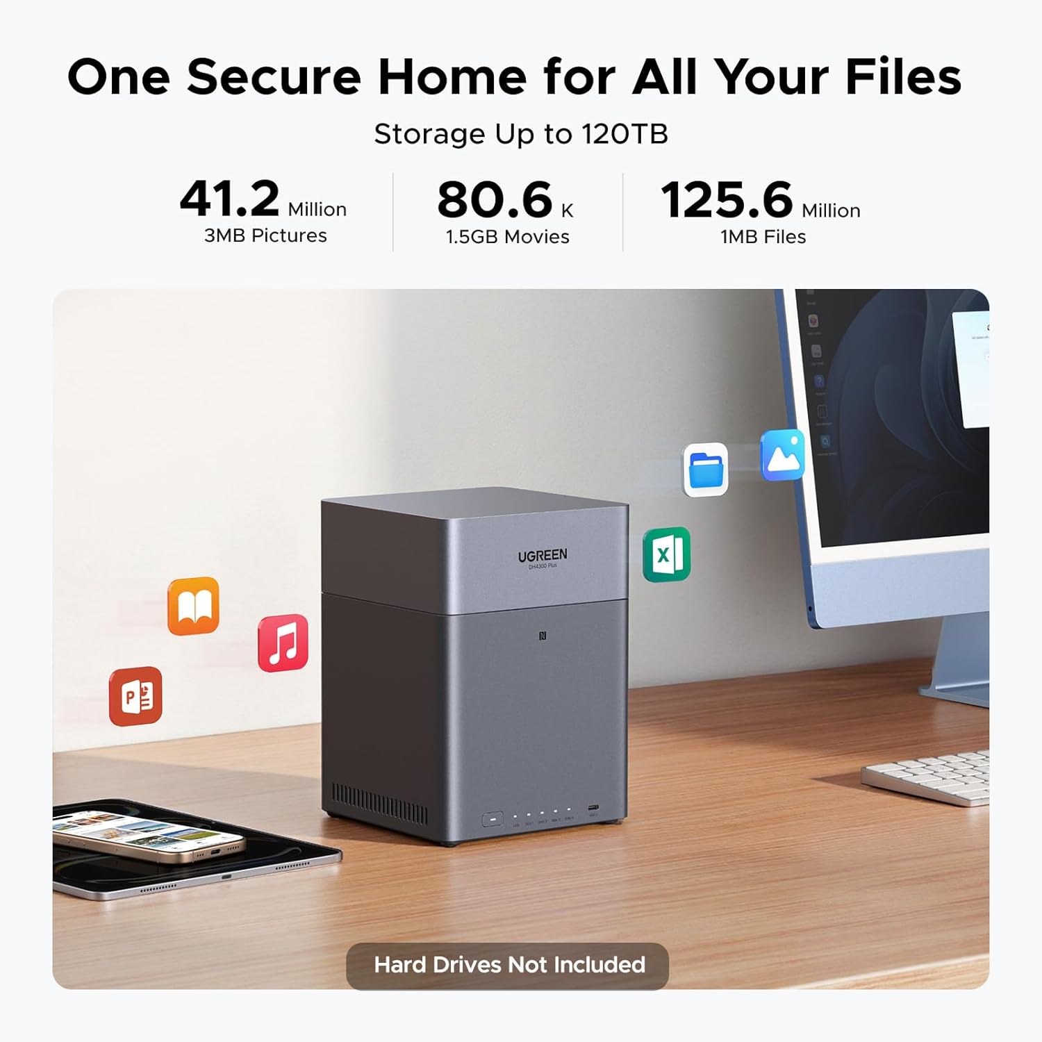 UGREEN NAS DH4300 Plus Capacit - Desk Setup Organization avis et prix